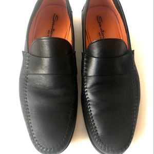 Santoni Leather Loafers